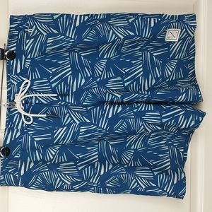 American eagle blue print swim board shorts large